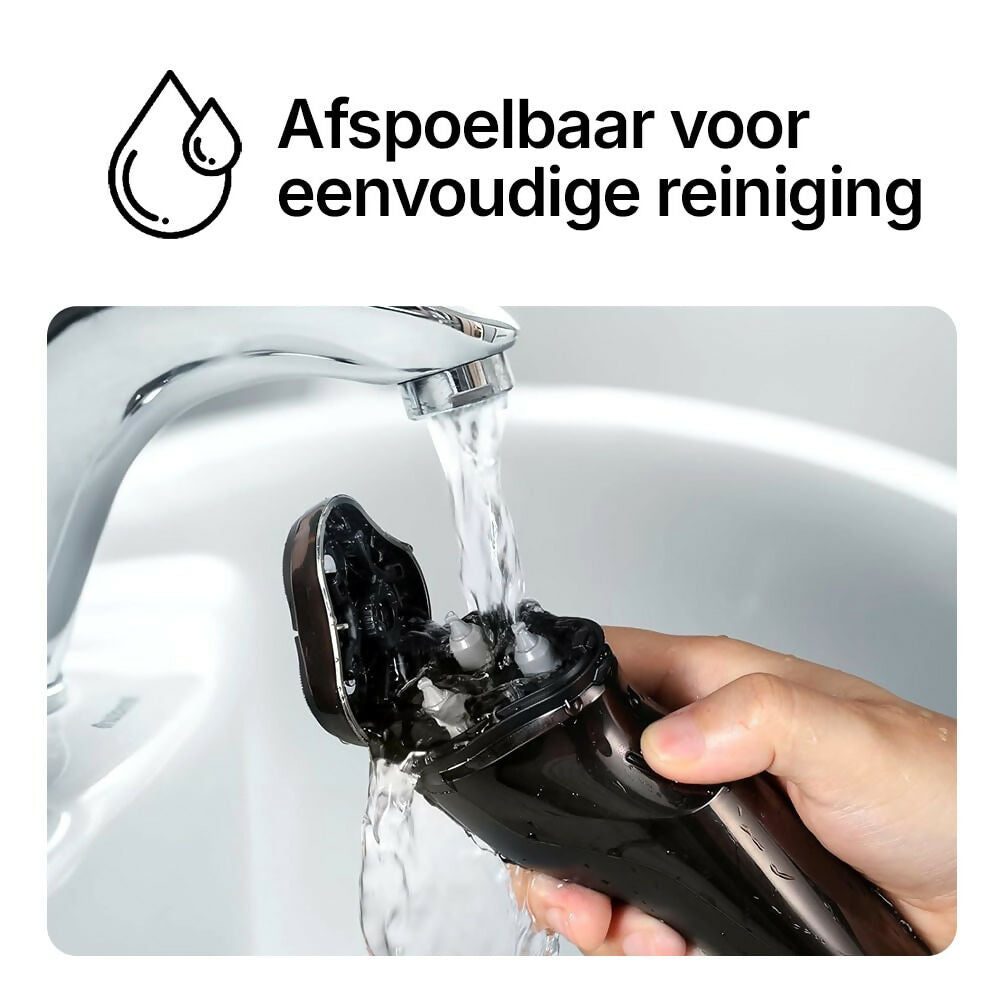 Ultraprecies scheerapparaat voor mannen met pop-up trimmer / Voor nat en droog gebruik / Waterdicht elektrisch scheerapparaat met LED-display / 60 min. accuduur