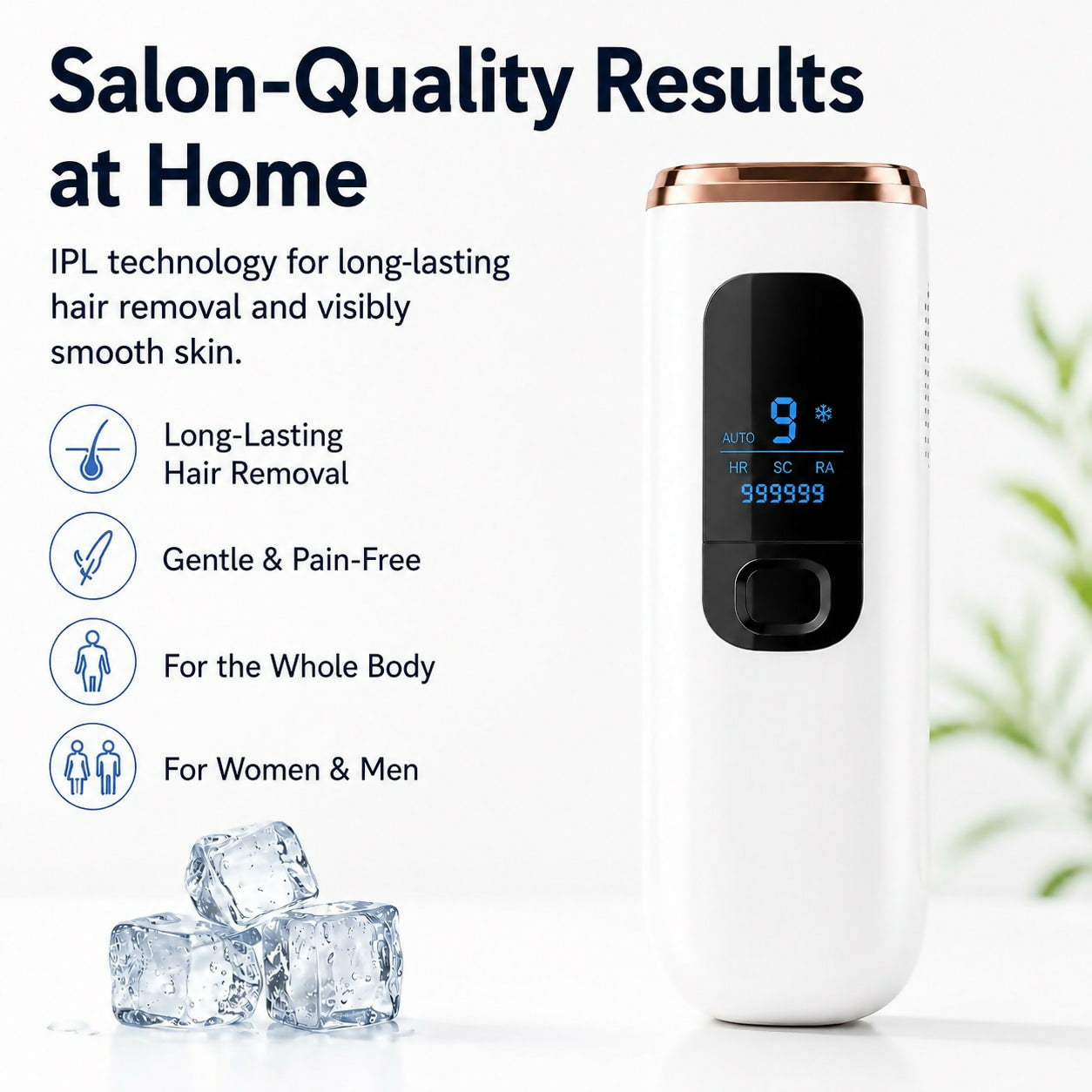 Oryzom ProSilk – IPL Technology with Cooling Function for Long-Lasting Smooth Skin