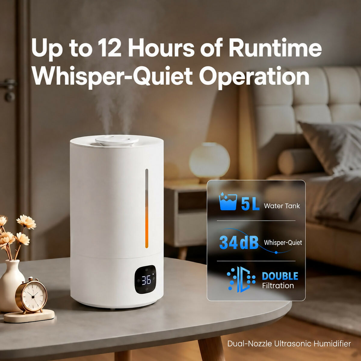 Oryzom AquaMist – Ultrasonic Technology With Smart Humidity Control for a Comfortable Indoor Climate