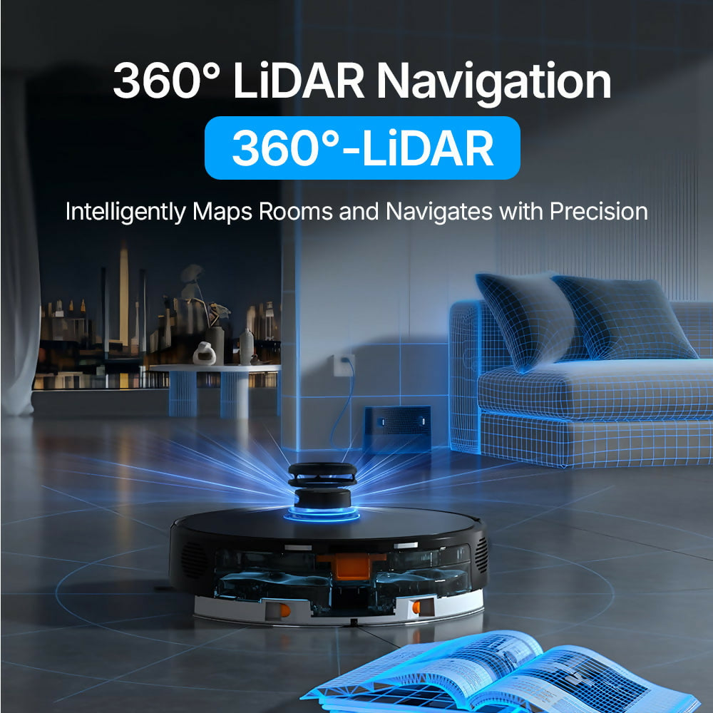 Robot Vacuum V8 Pro – Fully Automatic Cleaning with Mopping Function, Intelligent Navigation & App Control