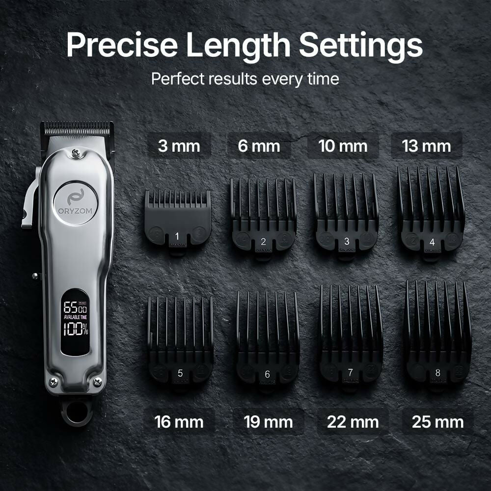 Oryzom ProClip 2.0 – Ultra-Precision Blades and a Powerful Motor for Smooth Haircuts and Beard Trims