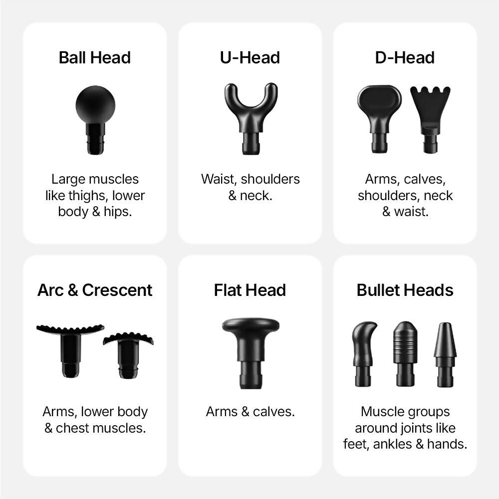 Massage Gun V1 Ultra – Deep-Tissue Technology with 3,600 Pulses/Min, 30 Adjustable Speeds & 10 Pro Attachments for Full-Body Muscle Relief