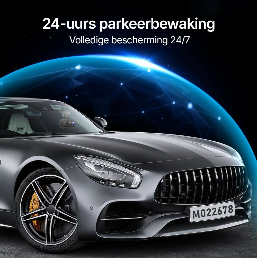 4K Dashcam Pro – Ultra HD-opnames met voor- en achtercamera’s, nachtzicht en 24/7 bewaking