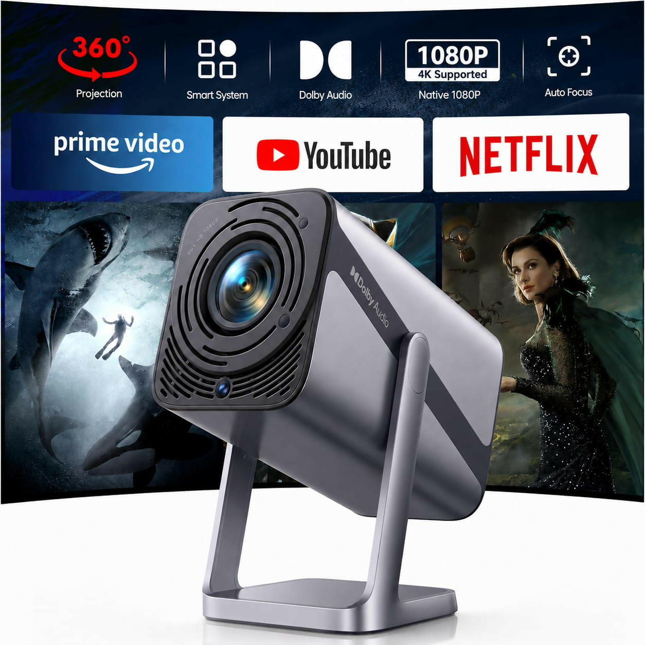 VisionBeam S29 – Home Theater Projector with 4K Support and Auto Focus for Flexible Entertainment at Home
