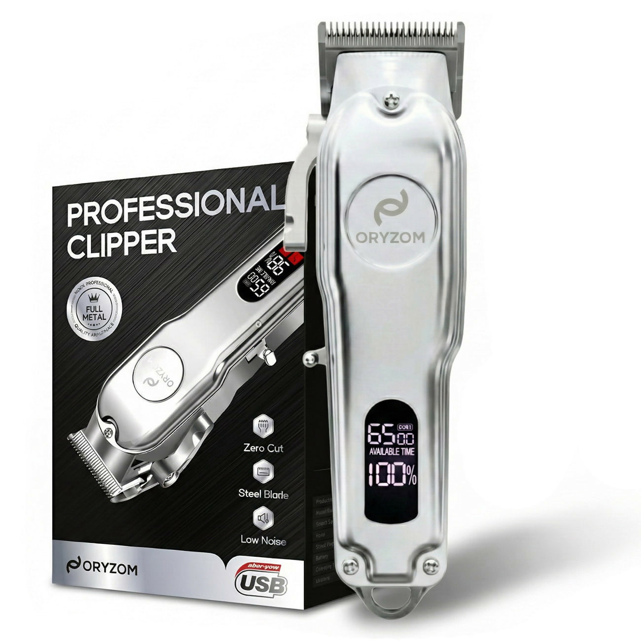 Oryzom ProClip 2.0 – Ultra-Precision Blades and a Powerful Motor for Smooth Haircuts and Beard Trims