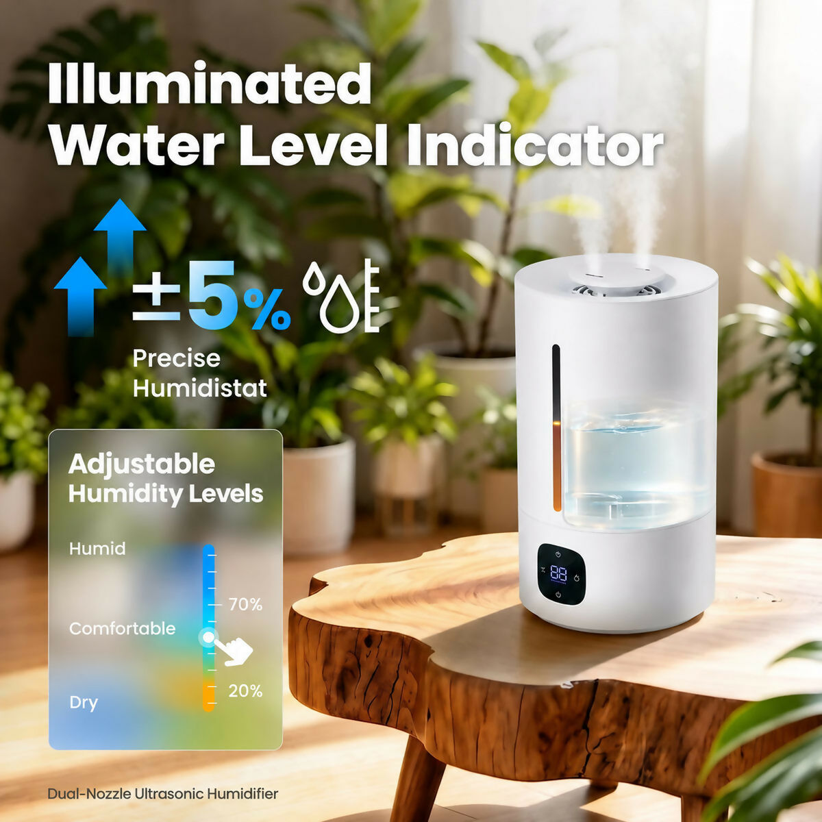 Oryzom AquaMist – Ultrasonic Technology With Smart Humidity Control for a Comfortable Indoor Climate