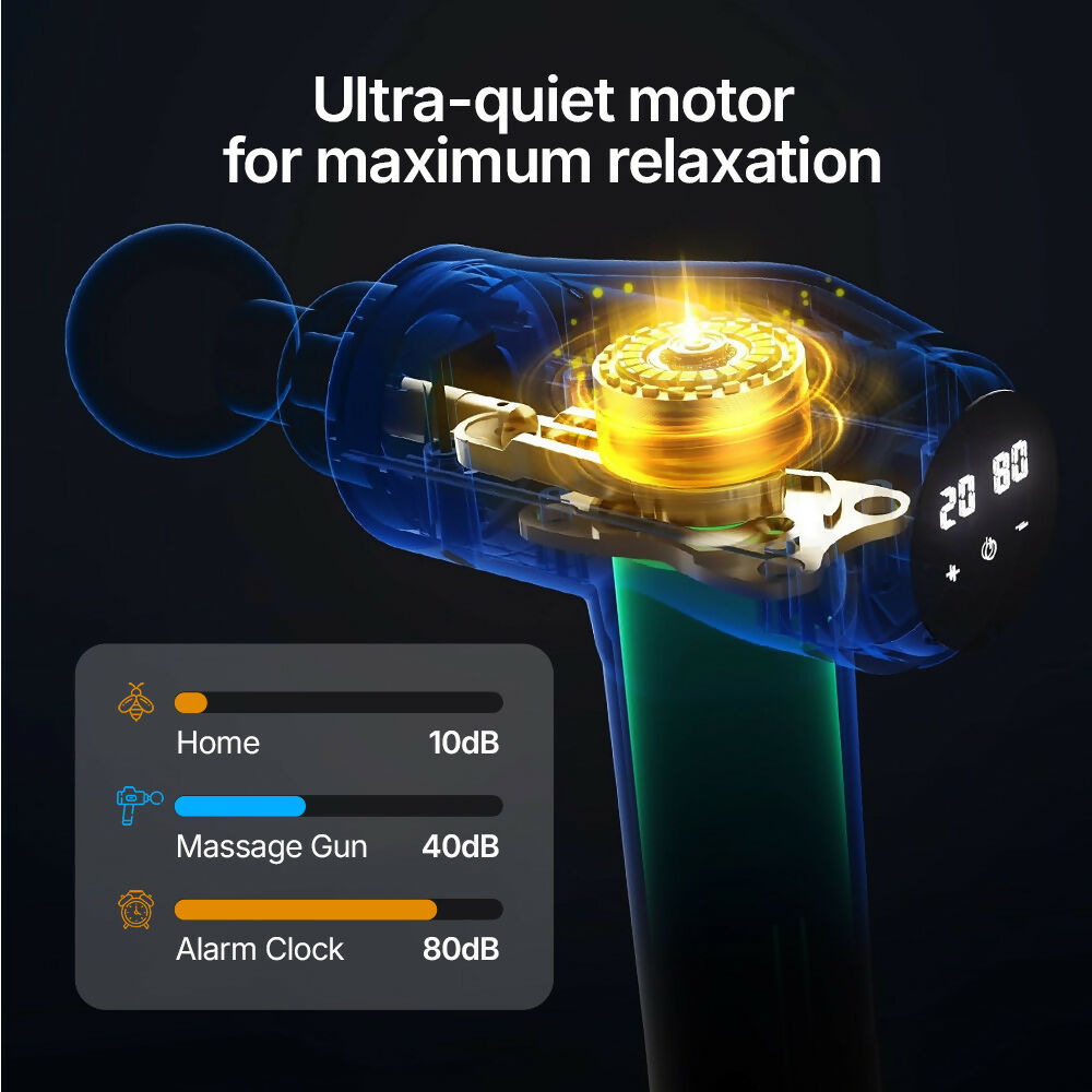 Massage Gun V1 Ultra – Deep-Tissue Technology with 3,600 Pulses/Min, 30 Adjustable Speeds & 10 Pro Attachments for Full-Body Muscle Relief