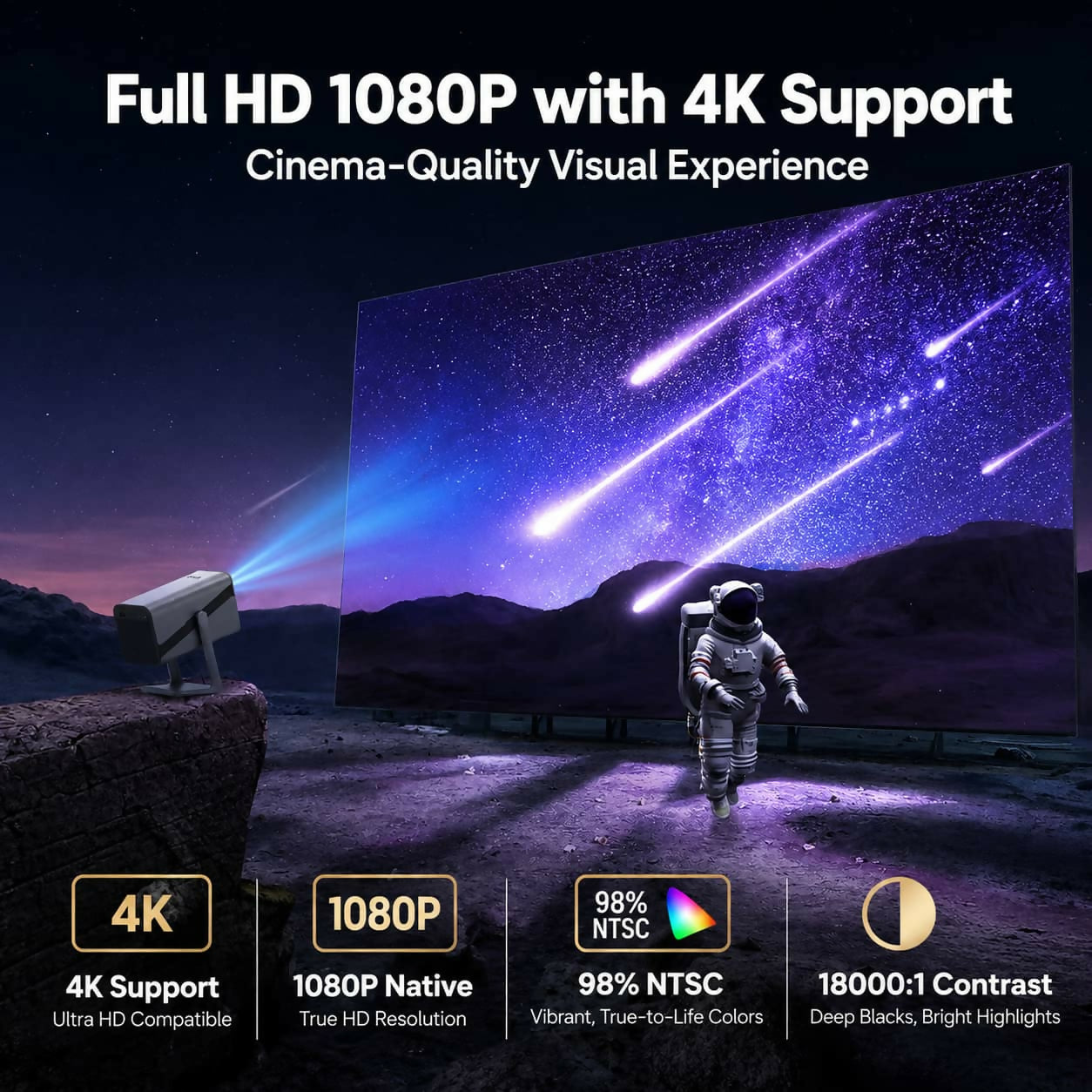 VisionBeam S29 – Home Theater Projector with 4K Support and Auto Focus for Flexible Entertainment at Home