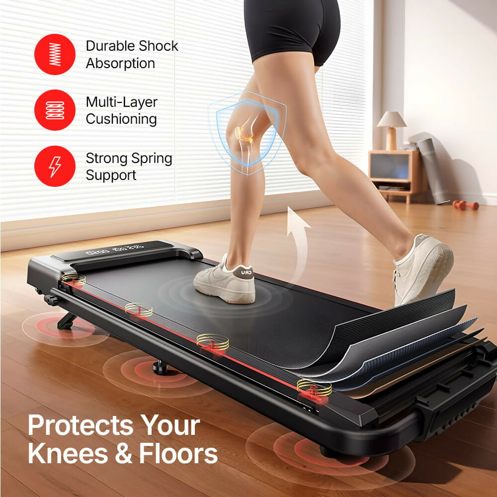Treadmill for Home & Office with Incline / Foldable Walking Pad up to 7.5 mph / 2.5 HP Motor with App & Remote Control